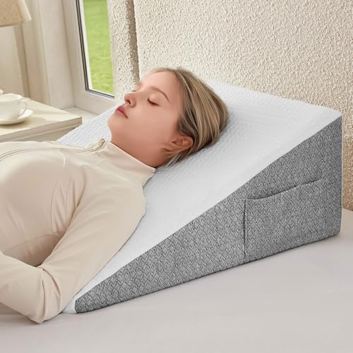 Nordjager Anti-Slip Memory Foam Bed Wedge Pillow 24" x 24" x 10" Deal