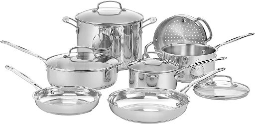 Cuisinart Chef's Classic 11-Piece Stainless Steel Cookware Set