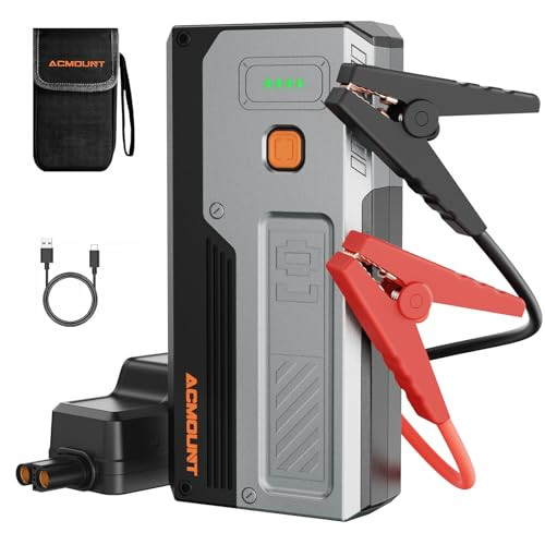 Acmount 4000A 12V Car Jump Starter w/ 10,000mAh Power Bank