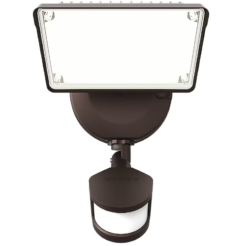 Halo TGS Line Voltage Hardwired LED Flood Light Motion Sensor Floodlight (Bronze)