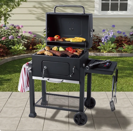 24 Inch Heavy Duty Charcoal Grill with Wheels Deal