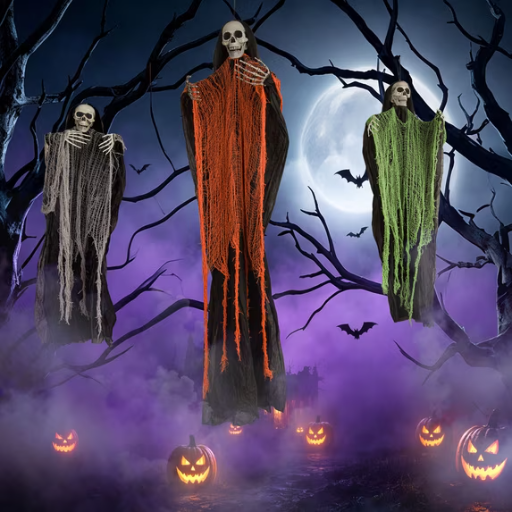 Magotan 3-Pack Hanging Halloween Decorations (59" & 35")