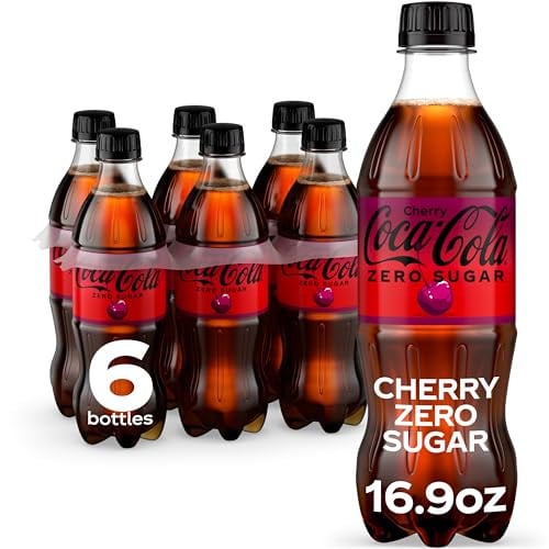 Coca-Cola Zero Sugar Cherry Diet Soda Soft Drink, 16.9 fl oz 6-Pack Deal