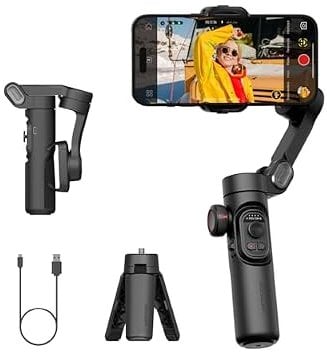 AOCHUAN Smart XE Gimbal Stabilizer for iPhone with Focus Wheel Face Object Tracking Video Recording Deal