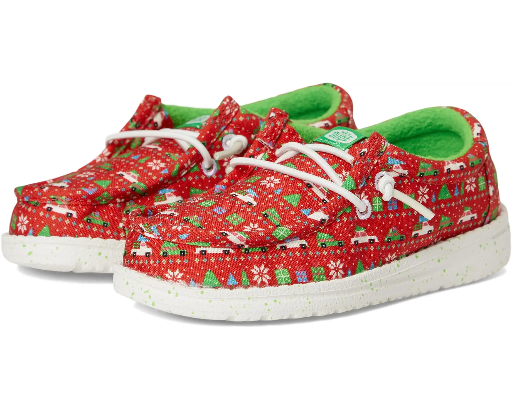 Hey Dude Kids' Wally Holiday Sweater Toddler Shoes Deal
