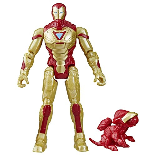Marvel Mech Strike Mechasaurs Iron Man Action Figure 4-Inch