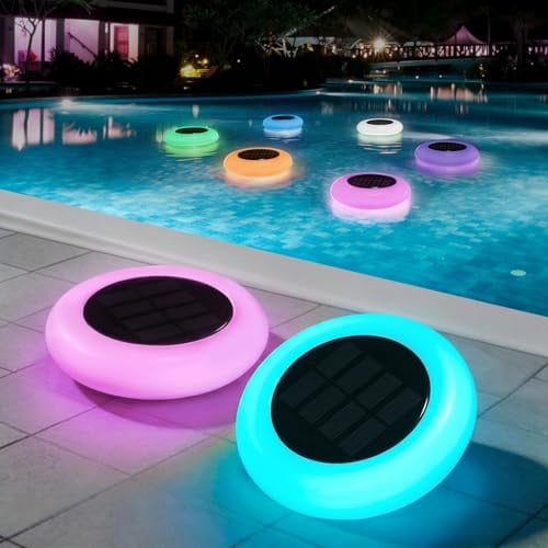 BITIWEND RGB Solar Floating Pool Lights 2-Pack Deal