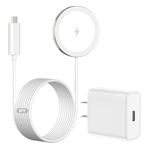 6FT Magnetic Wireless Charger Charging Pad 15W 1-Pack