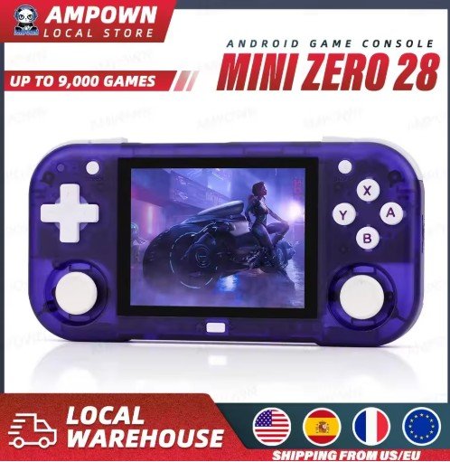 Mini Zero 28 Handheld Game Console 2.8'' IPS Screen