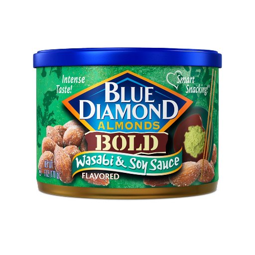 Blue Diamond Almonds Bold Wasabi & Soy Sauce 6 Oz