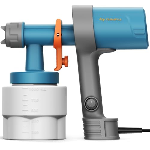 Tilswall Shark 600 HVLP Electric Paint Sprayer with 3 Nozzles/3 Patterns and 1000ml Tank Deal