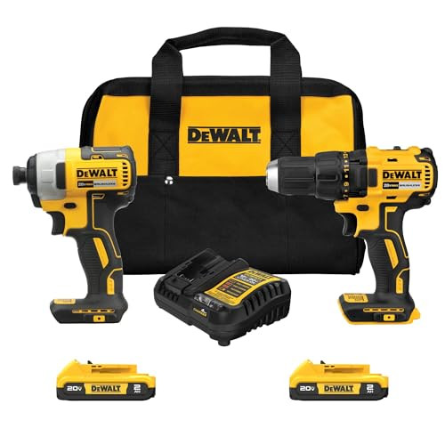 DEWALT 20V MAX Cordless Drill and Impact Driver 2-Tool Combo Kit
