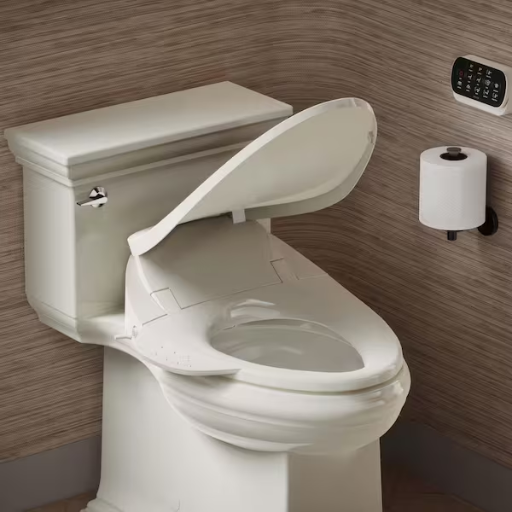 Kohler Purewash E750 Electric Bidet Seat for Elongated Toilets with Touchscreen Remote Control, Biscuit Deal