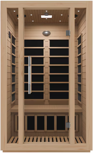 SteamSpa 2-person Hemlock Fir Wood Infrared Sauna