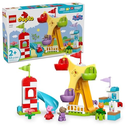 LEGO DUPLO Peppa Pig Funfair Toddler Toy 53-Piece Deal