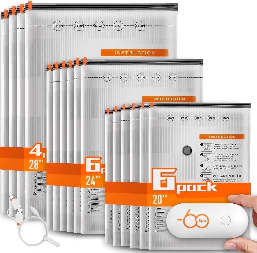 Wfiia 16 Packs Vacuum Seal Bags Deal