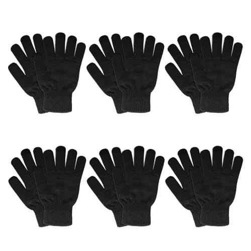 6 Pairs Winter Gloves