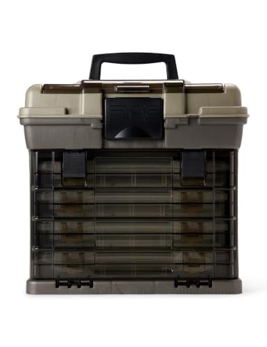 Plano Guide Series StowAway 4-By Rack System Tackle Box, Holds 4 3700 Utility Tackle Boxes