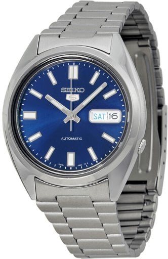 SEIKO 5 Automatic Blue Dial Stainless Steel Men's Watch (SNXS77) Deal