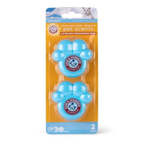 Arm & Hammer Pets Cat Litter Box Deodorizer Pods (Fresh Breeze) 2-Pack Deal