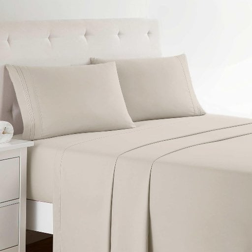 Clara Clark Premier 1800 Series Bed Sheet Set King Linen Deal