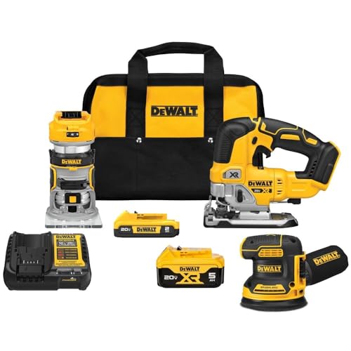 3-Tool DEWALT 20V MAX Combo Kit w/ 2x Batteries & Charger
