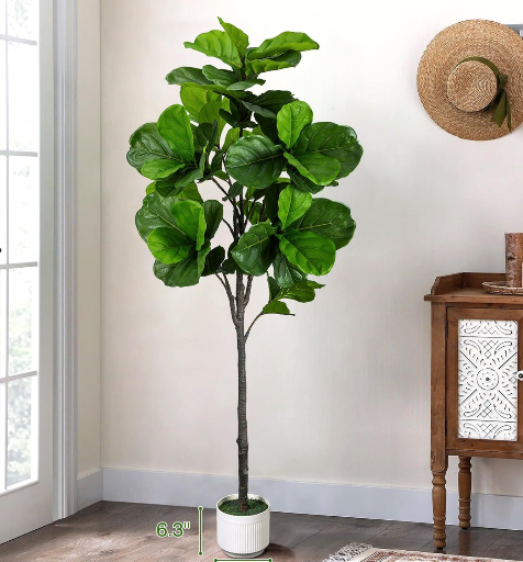 LuceAlberi 6FT Artificial Fiddle Leaf Fig Tree Faux Indoor Deal