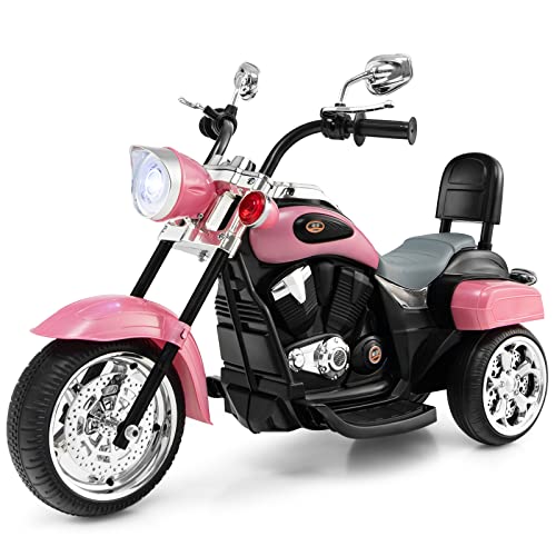 Costzon 6V Ride on Chopper Kids Motorcycle with Horn, Headlight (Pink) Deal