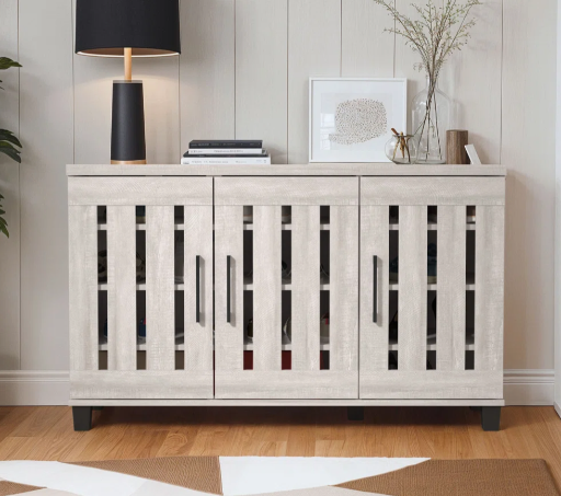 Gracie Oaks Banos 16 Pair Shoe Storage Cabinet