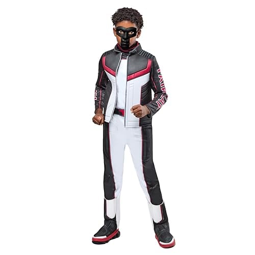 Rubies Mr. Terrific Deluxe Kids Boys Costume Jumpsuit with Attached Faux Jacket and Mask