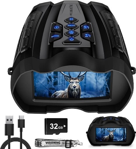 Night Vision Goggles 4K with 5000mAh Rechargeable Battery