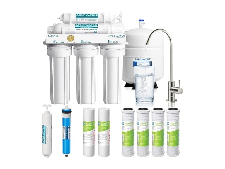 APEC 5-Stage 50 GPD Under Sink Reverse Osmosis Water Filter System Deal