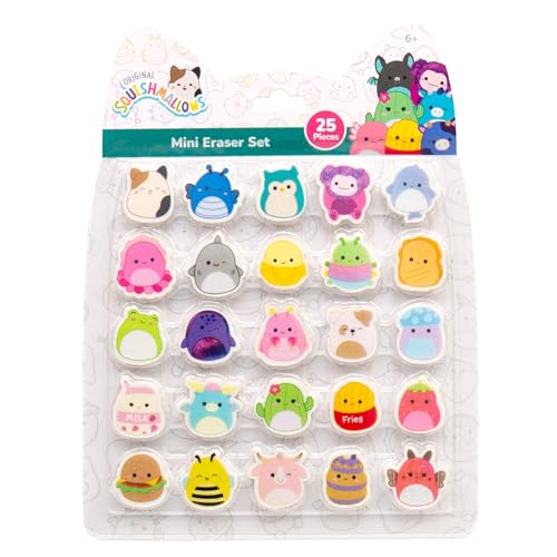 Original Squishmallows Mini Eraser Set, 25 Count Deal