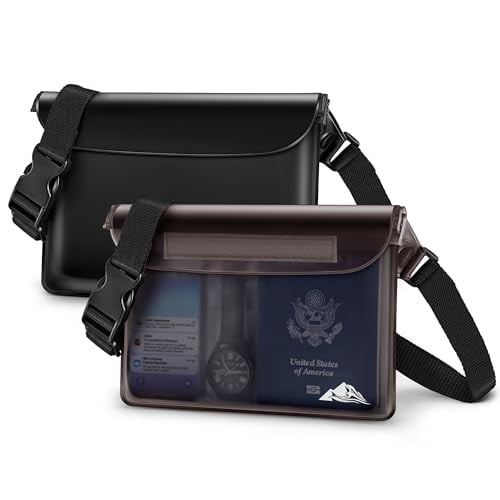 HEETA 2 Pack Adjustable Waterproof Strap/Fanny Pouches