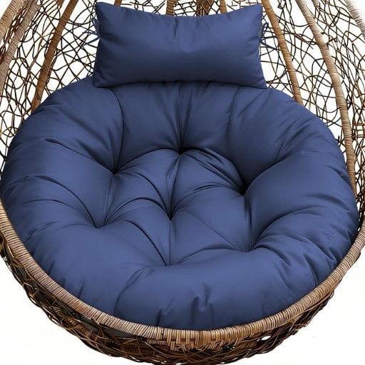 Outdoor Round Egg Chair Cushion Replacement 45" L x 45" W