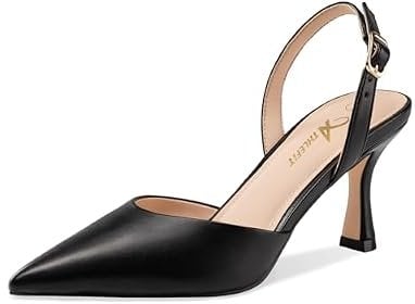 Athlefit Women’s Kitten Heels Closed Toe Pumps Deal