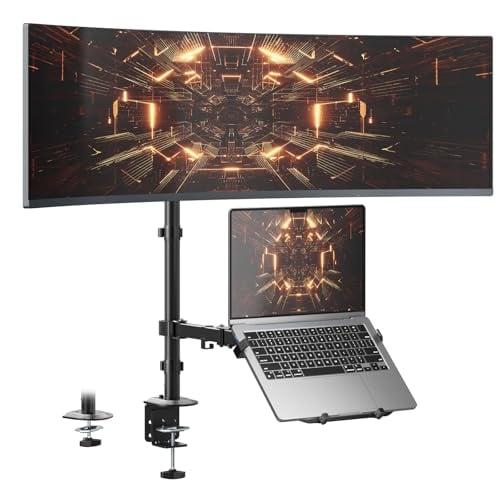 Putorsen Adjustable Monitor and Laptop Mount Stand (Up to 49" Monitor and 18" Laptop) Deal