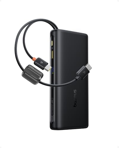 Baseus 25000mAh 145W Laptop Portable Charger w/ Dual Built-in USB-C Cable Deal