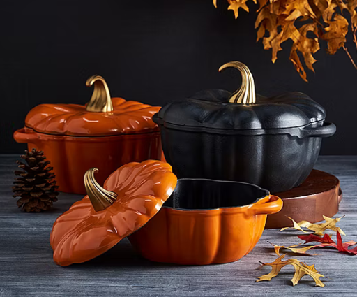 Smith & Clark Cast Iron Pumpkin Harvest 2-Qt Dutch Oven
