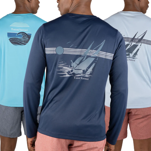 Men's Tailor Vintage UPF 50+ Sun Shirts 3-Pack Deal