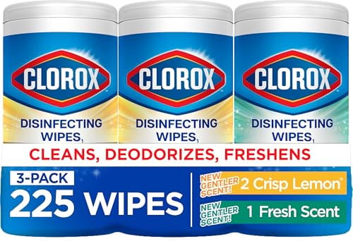 Clorox Disinfecting Wipes 4 x 3-Pack (900 Wipes Total)