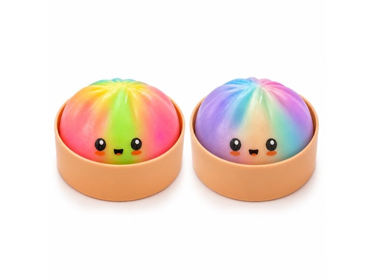 2-Pack Mystery Rainbow Squishy Dumpling Deal