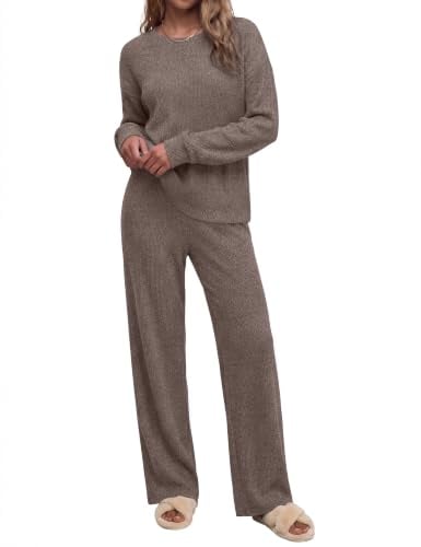 Ekouaer Super Soft Ribbed Lounge Sets Deal