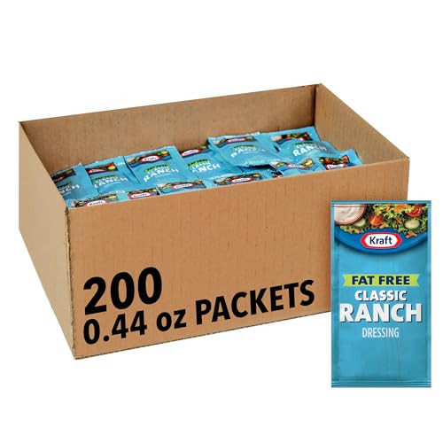 Good Seasons Kraft Fat Free Ranch Salad Dressing Single Serve Packet 200-Pack