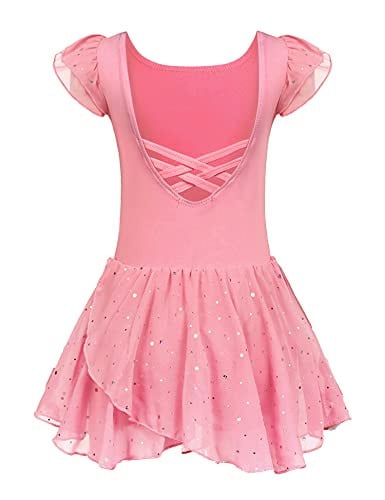 Arshiner Girl’s Ruffle Sleeve Ballet Dance Deal