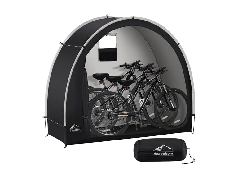 FS PRIME WOOT Waterproof Outdoor Storage Shed Tent for Bikes, Motorcycle, Garden Tools, Lawn Mower
