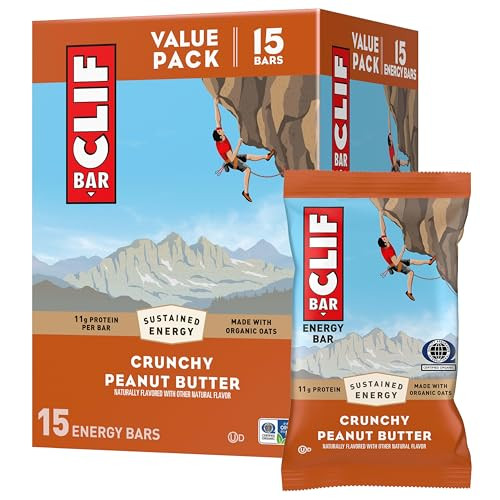 CLIF Energy Protein Bars 15-Count (Crunchy Peanut Butter)