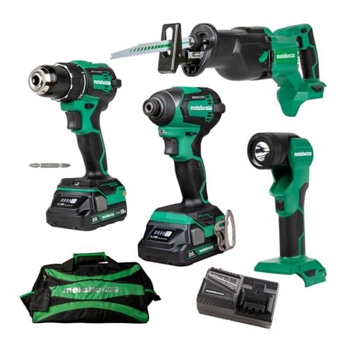 Metabo HPT 18V MultiVolt™ Cordless 4-Pc Combo Kit with 2-18V 2.0Ah Batteries Deal