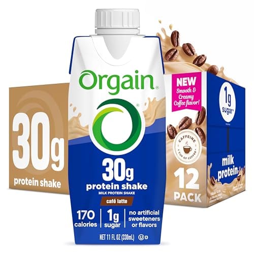 Orgain 30g High Protein Shake 12-Pack (Cafe Latte) Deal