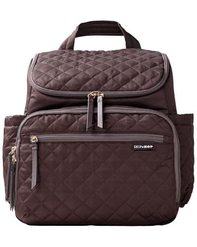 Skip Hop Forma Diaper Bag Backpack w/ Changing Pad & Stroller Attachment (Chocolate) Deal